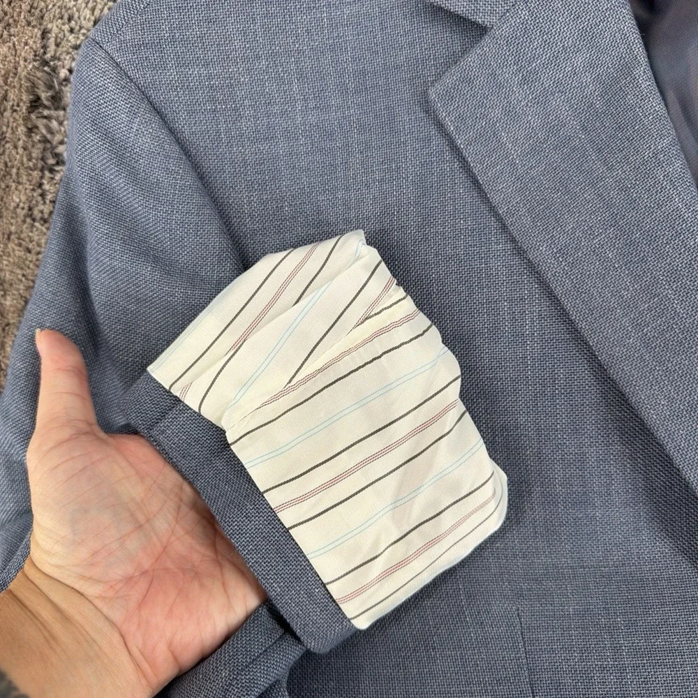 NWT Lauren Ralph Lauren Tan Blazer UltraFlex Linen Blend Sport Coat 40S $295